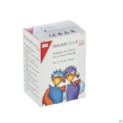 Opticlude 3m boys&girls midi oogkompres 30 2538pe