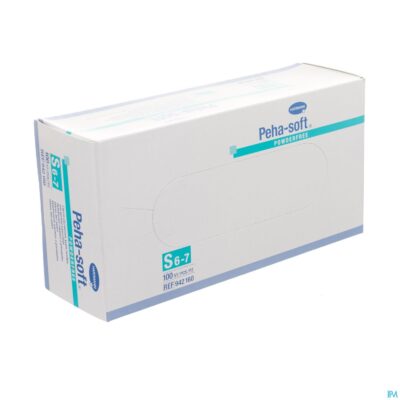 Peha-soft latex poedervrij s 100 p/s-2