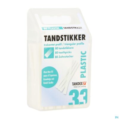 Tandex toothpicks plastic 80