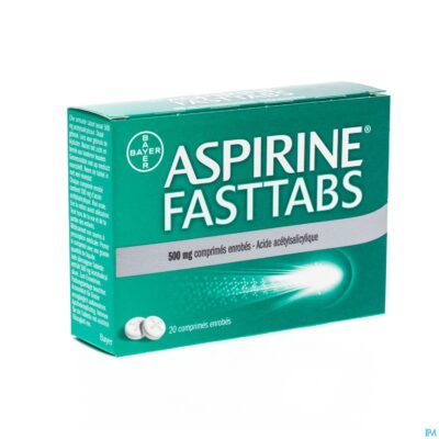 Aspirine fasttabs 500mg filmomh tabl 20-2