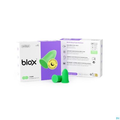 Blox sleep schuim medium groen oordoppen 5
