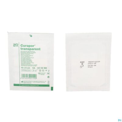 Curapor transparant steriel 10cmx 8cm 25 13102-5