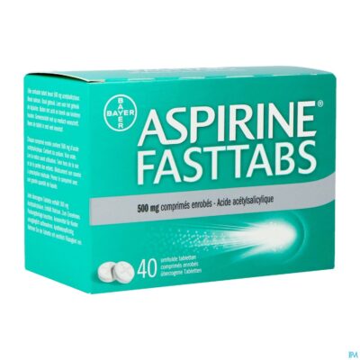 Aspirine fasttabs 500mg filmomh tabl 40-2