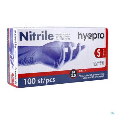 Pharmex handschoenen blauw nitril s poedervrij 100