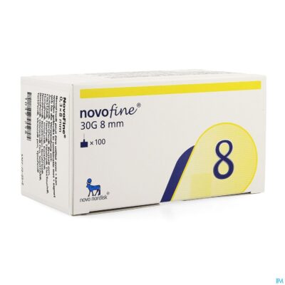 Novofine ster naald 8mm/30g 100 st
