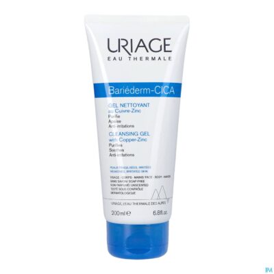 Uriage bariederm cica gel reinig.cuivre zinc 200ml