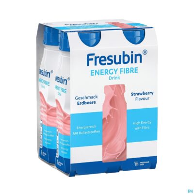 Fresubin energy fibre drink 200ml fraise/aardbei