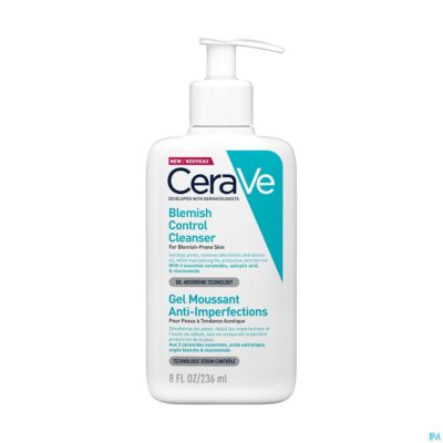 Cerave gel moussant nettoyant a/imperf. 236ml