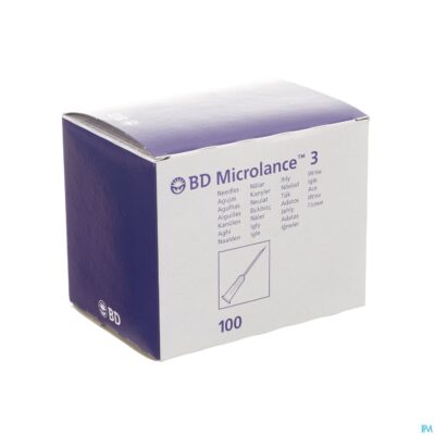 Bd microlance 3 nld 25g 5/8 rb 0,5x16mm oranje 100-2