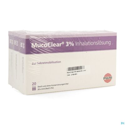 Mucoclear 3% nacl amp 60x4ml