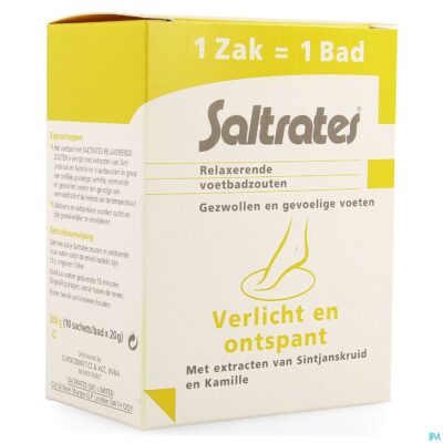 Saltrates relaxerende voetbadzouten 10x20g-3
