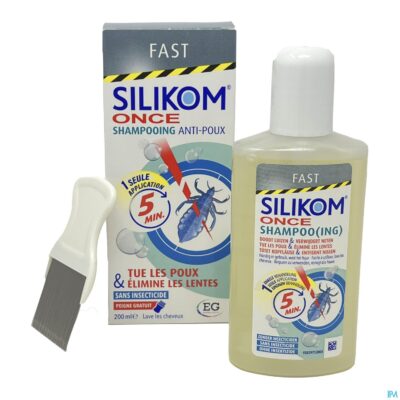 Silikom once shampoo a/luizen a/neten        200ml-2