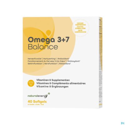 Natural energy omega 3+7 balance caps 40