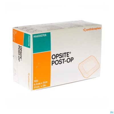 Opsite post op n 6,5cmx 5,0cm 100 66000708-3