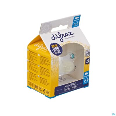 Difrax fopspeen natural 0-6m nacht-2