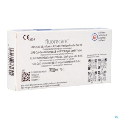 Fluorecare combi cov-influen a/b-rsv zelftest osms
