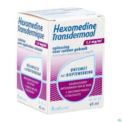 Hexomedine sol 45ml transcut