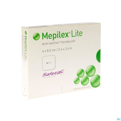Mepilex lite dun verb sil ster 6x 8,50cm 5 284000