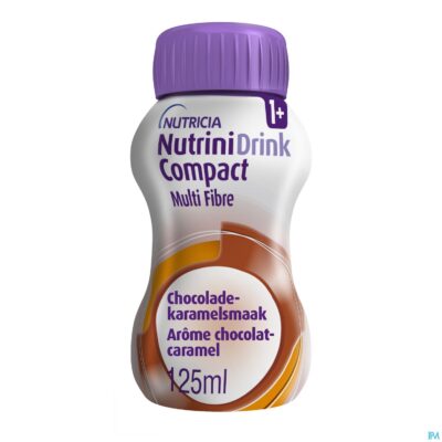 Nutrinidrink compact mult fibre chocosmaak 4x125ml-2