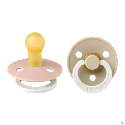 Bibs 1 fopspeen duo glow in dark vanilla/blush-2