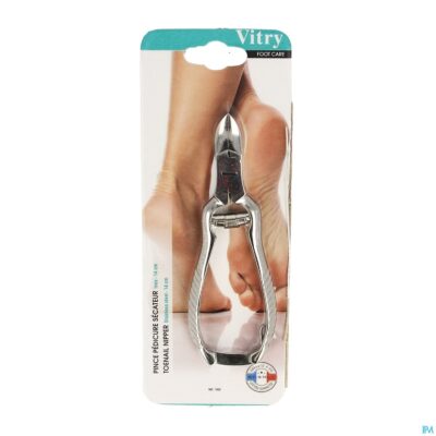 Nageltang pedicure met bufferveer inox 14cm