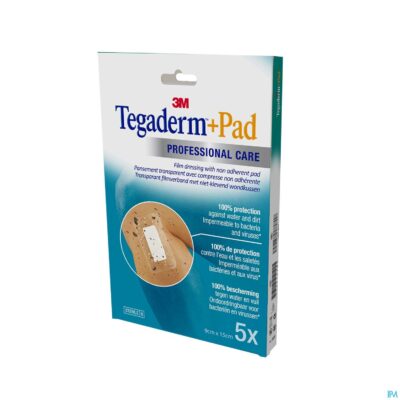Tegaderm + pad 3m transp steril 9cmx15cm 5 3589p