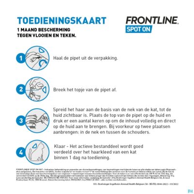 Frontline spot on kat pipet 3x0,50ml