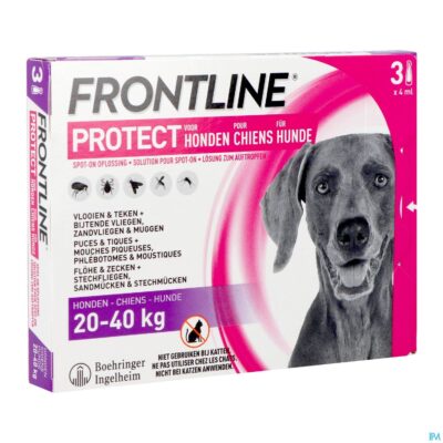 Frontline protect spot on opl hond 20-40kg pipet 3