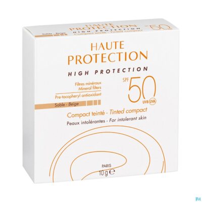 Avene zon compact getint spf50+ zand 10g