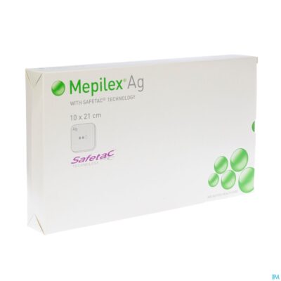 Mepilex ag verband steriel 10,0x21,0cm 5 287221-2