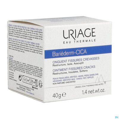 Uriage bariederm kloven-barsten zalf pot 40g