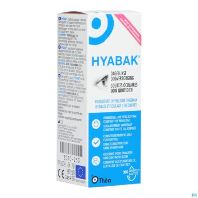 Hyabak 0,15% oogdruppels hyaluron 10ml