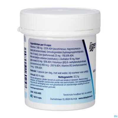 Ijzer complex vegetat. caps 60x25mg deba-2