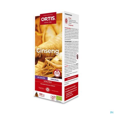 Ortis ginseng bio fl 500ml