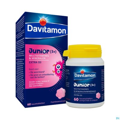Davitamon junior framboos v1 comp 60-5