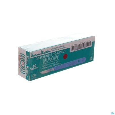 Scalpel s.m disposable steriel nr10 10