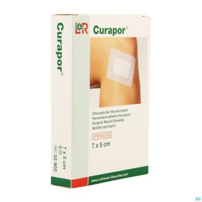 Curapor verb chirurg. steriel 7cmx 5cm 5 32902-3