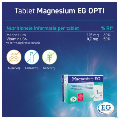 Magnesium eg opti 225mg tabl 60-4