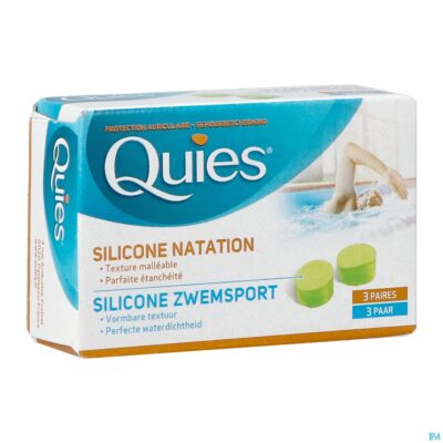 Quies oordoppen zwemmen maxi silic. 3 paar