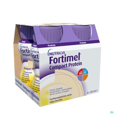 Fortimel compact protein vanille flesjes 4x125 ml-2
