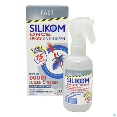 Silikom once spray gel a/luizen              100ml-3