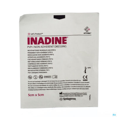 Inadine kp doordr. 5,0x 5,0cm 1 p01481