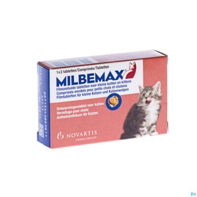 Milbemax kleine katten-kitten filmomh tabl 1x2