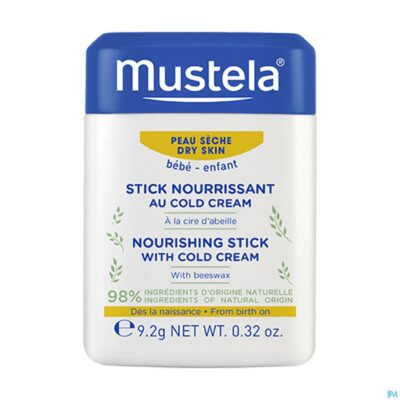 Mustela ps stick voedend cold cream 9,2g