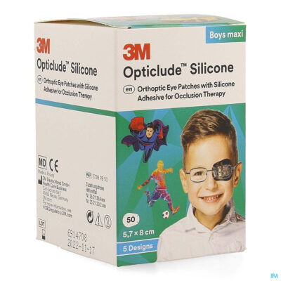 Opticlude 3m silicone eye patch boy maxi 50