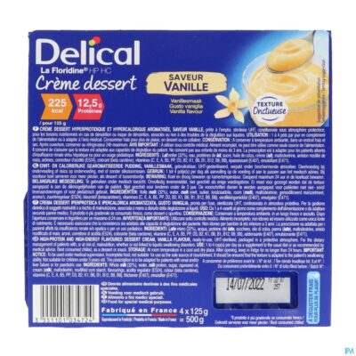Delical creme dessert la floridine vanille 4x125g-2