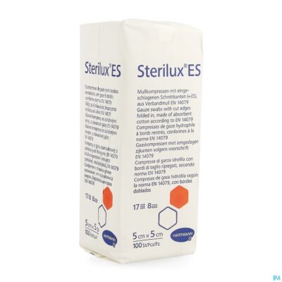 Sterilux es 5x5cm 8l.nst. 100 p/s