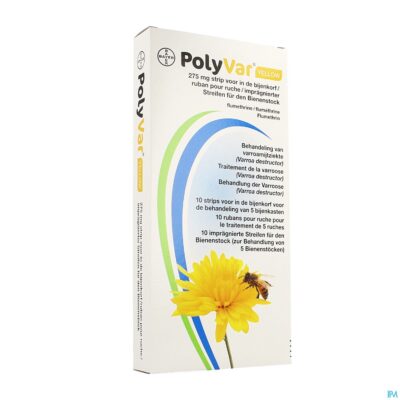 Polyvar yellow 275mg strip bijenkorf 10