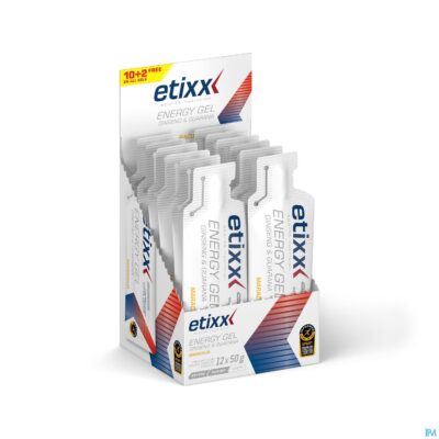 Etixx ginseng&guarana energy gel passion fruit 12x50g