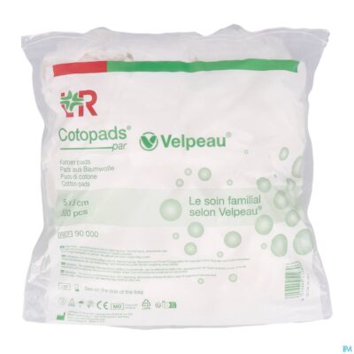 Cotopads velpeau 5x5cm zakje 500 90000